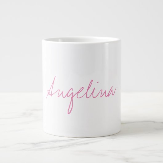 Grande Tasse Élégant stylé tendance unique écriture manuscrite (Devant)