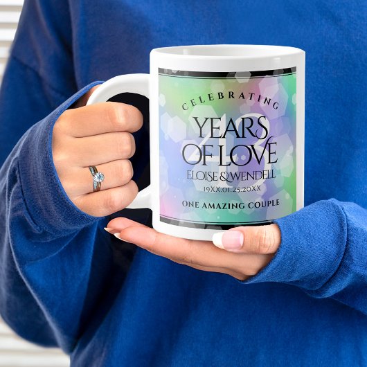 Grande Tasse Élégante 43ème anniversaire du Mariage Opal