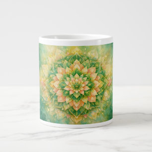 Grande Tasse Élégante œuvre d'art mandala florale complexe