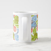 Grande Tasse Eléphants colorés de la jungle (Dos)