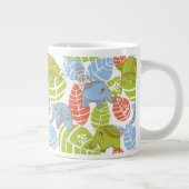 Grande Tasse Eléphants colorés de la jungle (Droite)