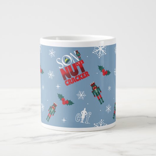 Grande Tasse Elf "Fils d'un Noisette" Motif d'hiver (Devant)