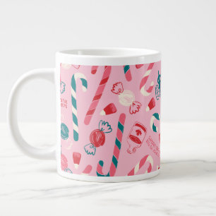 Grande Tasse Elf Holiday Candy Motif