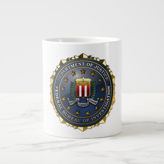 Grande Tasse Emblème du FBI (Devant)