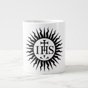 Grande Tasse Emblème du monogramme de la Compagnie de Jésus