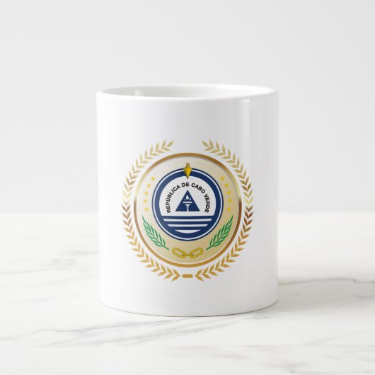 Grande Tasse Emblème national du Cabo Verde (Devant)