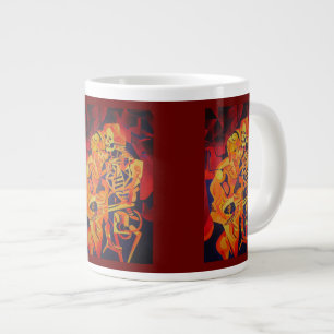 Grande Tasse Embracer l'art géométrique coloré de la mort