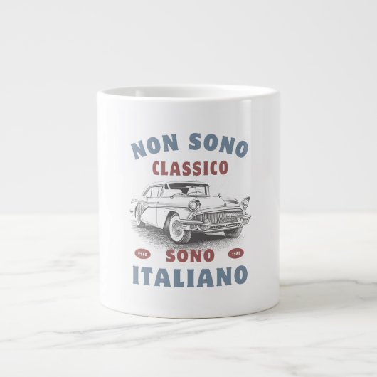 Grande Tasse "Embrassez votre fierté italienne avec style! Cett (Devant)