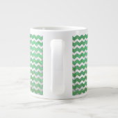 Grande Tasse Emerald Cream Chevron Motif (Dos)