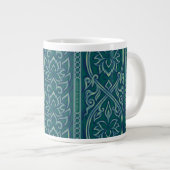 Grande Tasse Emerald Lotus Tapestry Motif - Le Lotus Blanc (Devant droit)