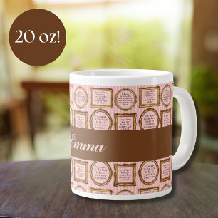 Grande Tasse Emma de Jane Austen Citations Personnalisées Jumbo