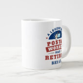 Grande Tasse Employé de poste retraité Mailman Gardien de retra (Devant droit)