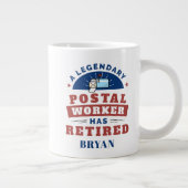 Grande Tasse Employé de poste retraité Mailman Gardien de retra (Droite)