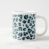 Grande Tasse Empreinte de léopard, Spots de léopard, Leopard bl (Droite)