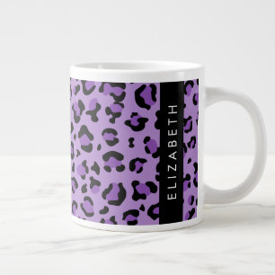 Grande Tasse Empreinte de léopard, Spots, Leopard Violet, Votre