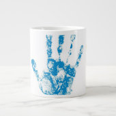 Grande Tasse Empreintes pour enfants dans la peinture (Devant)