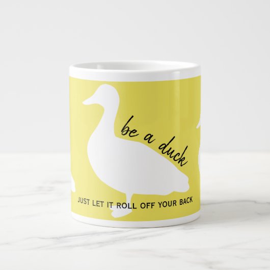 Grande Tasse Encouragez-vous à être un canard (Devant)
