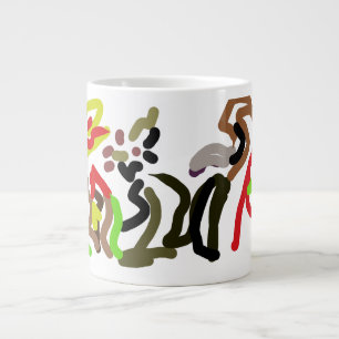 Grande Tasse Encre sauvage de loup automne