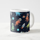 Grande Tasse Enfants Dinosaur Astronaut Motif (Devant droit)
