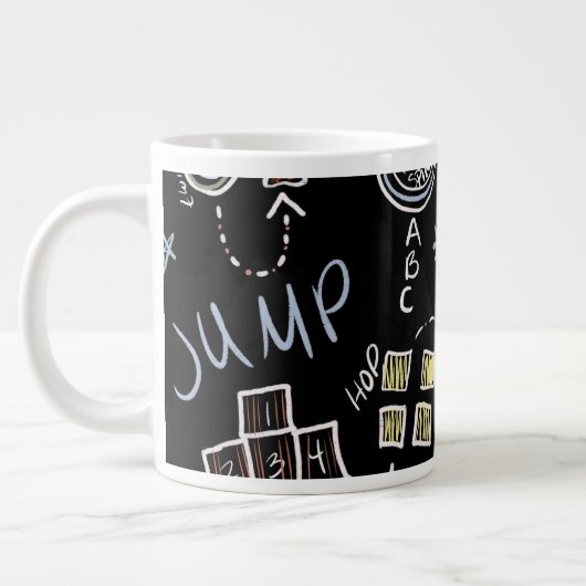 Grande Tasse Enfants Enseignant Plaisir Jeux Playground Chalkbo (Gauche)