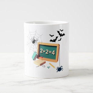 Grande Tasse Enseignant éffrayant en mathématiques