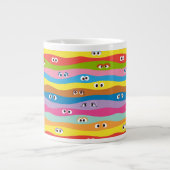 Grande Tasse Ensemble Motif des yeux (Devant)