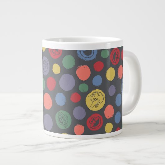Grande Tasse Ensemble Polka Motif (Devant droit)