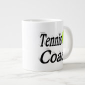 Grande Tasse Entraîneur de tennis demi-texte (Devant droit)