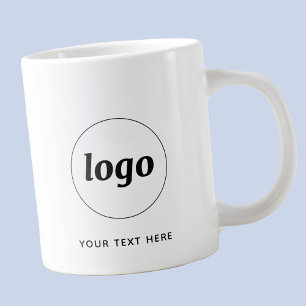 Grande Tasse Entreprise Simple Logo et Texte