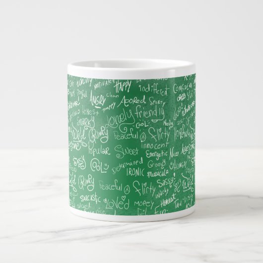 Grande Tasse Epic Chalkboard Moods Fun Doodtime (Devant)