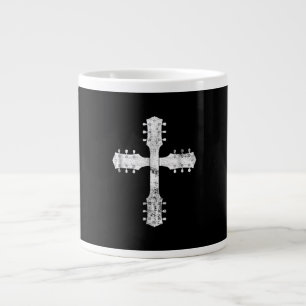 Grande Tasse équipe chrétienne de culte guitare cross