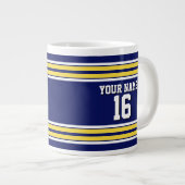 Grande Tasse Équipe de stripes blanches de Jersey (Devant droit)