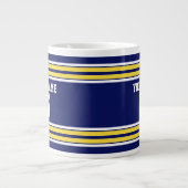 Grande Tasse Équipe de stripes blanches de Jersey (Devant)