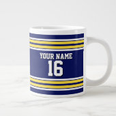 Grande Tasse Équipe de stripes blanches de Jersey (Droite)