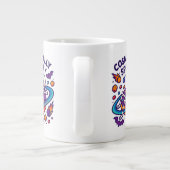 Grande Tasse Espace squelettique de conception effrayante cosmi (Dos)