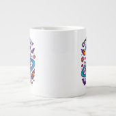 Grande Tasse Espace squelettique de conception effrayante cosmi (Devant)