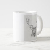 Grande Tasse Esquisse d'Elk contemporaine (Devant droit)