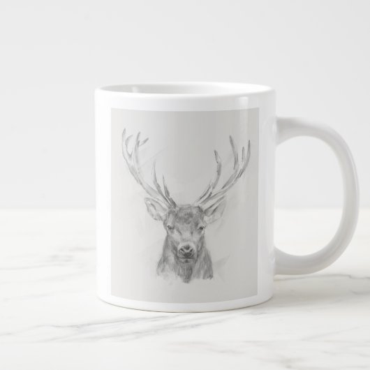 Grande Tasse Esquisse d'Elk contemporaine (Droite)