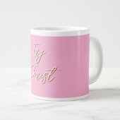 Grande Tasse Essayez Christ rose foncé chrétien (Devant droit)