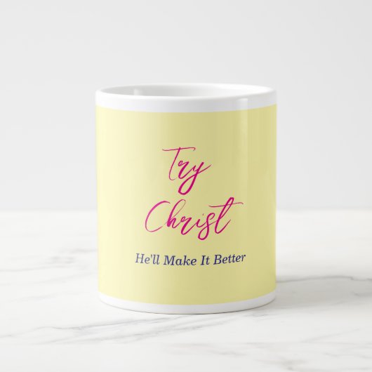 Grande Tasse Essayez Christ Yellow (Devant)