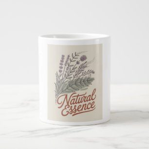 Grande Tasse Essence Naturelle Botanique Fleur Sauvage Vintage 