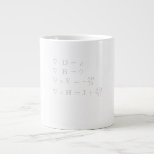 Grande Tasse Et Dieu A Dit L'Équation De Maxwell (Devant)