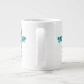 Grande Tasse Étoile de David Star Cross Blue Illusion optique (Dos)