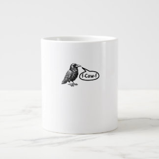 Grande Tasse F-Caw-F Corbeau drôle de pun raven F-Off subtil F-