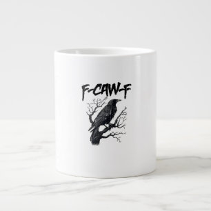 Grande Tasse F-Caw-F Corbeau drôle Essentiel Cool Unique