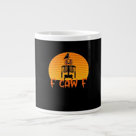 Grande Tasse F-Caw-F Crow Classic Aesthetic Casual (Devant)