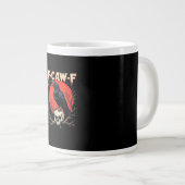 Grande Tasse F-Caw-F Crow Funny Gothic Raven Humor Style (Devant droit)