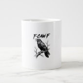 Grande Tasse F Caw F Crow Lover Raven Meme Classic Style (Devant)