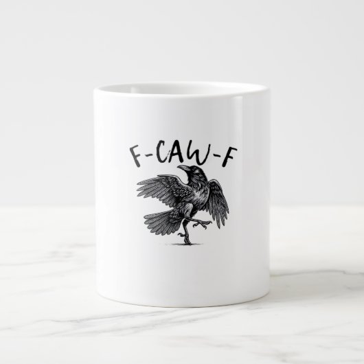 Grande Tasse F Caw F Crow Retro Classic Style (Devant)