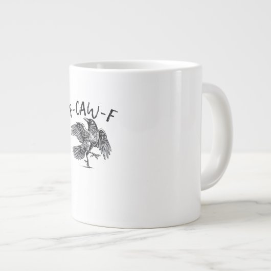 Grande Tasse F Caw F Crow Retro Classic Style (Devant droit)